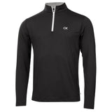 Calvin Klein Mens Albany Half Zip Golf Sweatshirt Black