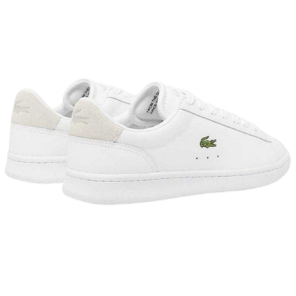 Lacoste Womens Carnaby Leather Flat Trainers White