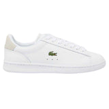 Lacoste Womens Carnaby Leather Flat Trainers White