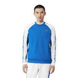 Lacoste Mens Colour Block Stripe Sweatshirt Blue/White