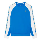 Lacoste Mens Colour Block Stripe Sweatshirt Blue/White
