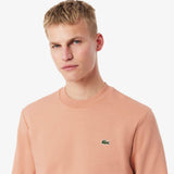 Lacoste Mens Embroidered Logo Sweatshirt Orange