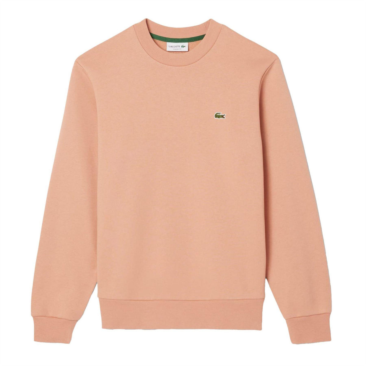 Lacoste Mens Embroidered Logo Sweatshirt Orange