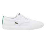 Lacoste Mens Canvas Grip Flat Trainers White