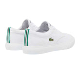 Lacoste Mens Canvas Grip Flat Trainers White