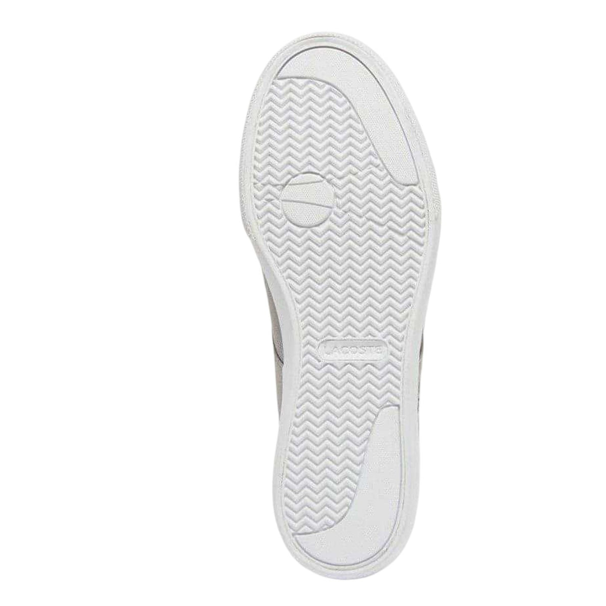 Lacoste Mens Canvas Grip Flat Trainers White