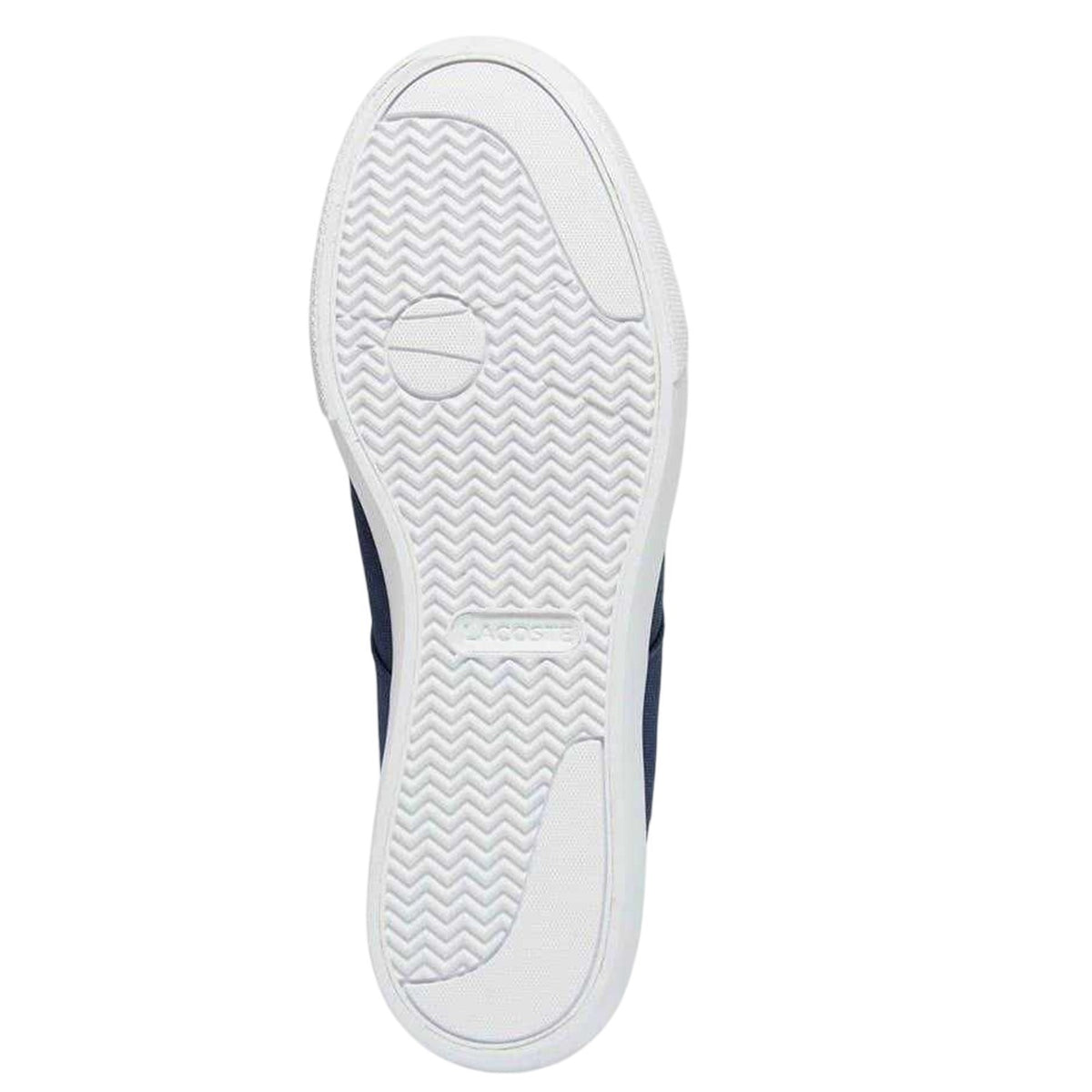 Lacoste Mens Canvas Grip Flat Trainers Navy