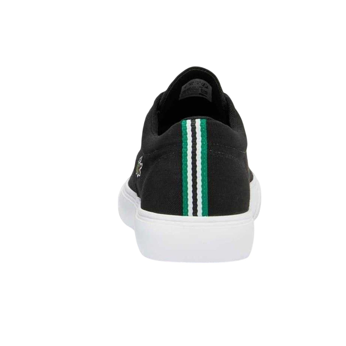 Lacoste Mens Canvas Grip Flat Trainers Black