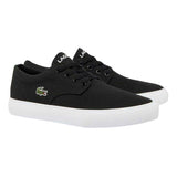 Lacoste Mens Canvas Grip Flat Trainers Black