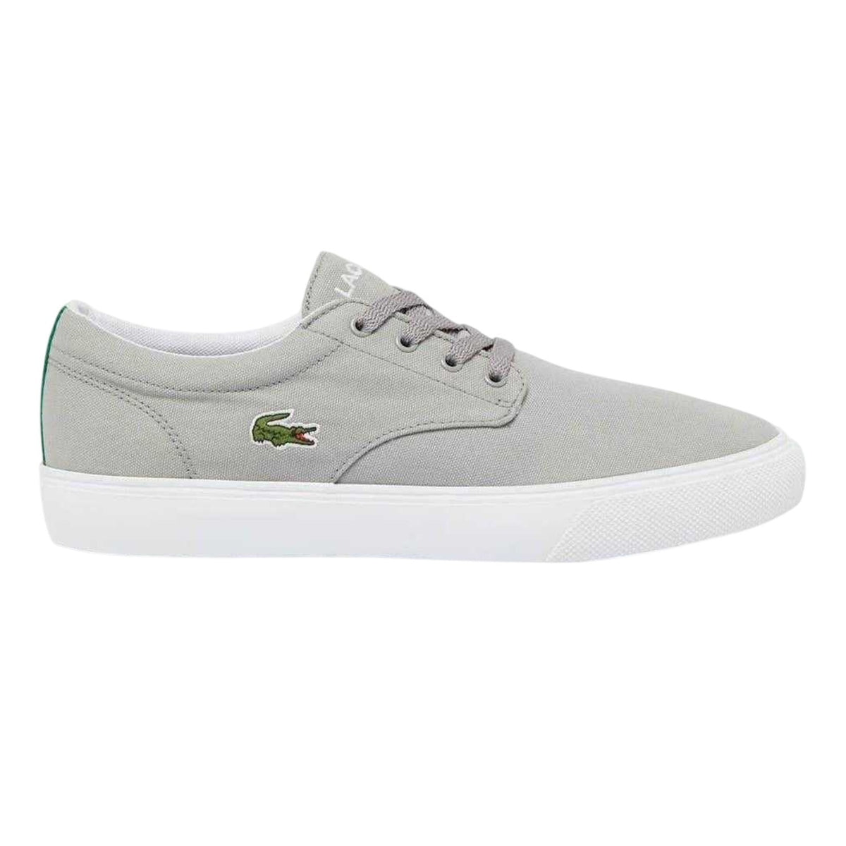 Lacoste Mens Canvas Grip Flat Trainers Light