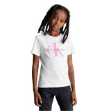 Calvin Klein Kids Monogram Cotton T-Shirt Bright White