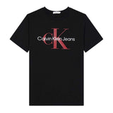 Calvin Klein Kids Monogram Cotton T-Shirt Black