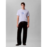 Calvin Klein Mens Monogram T-Shirt Blue