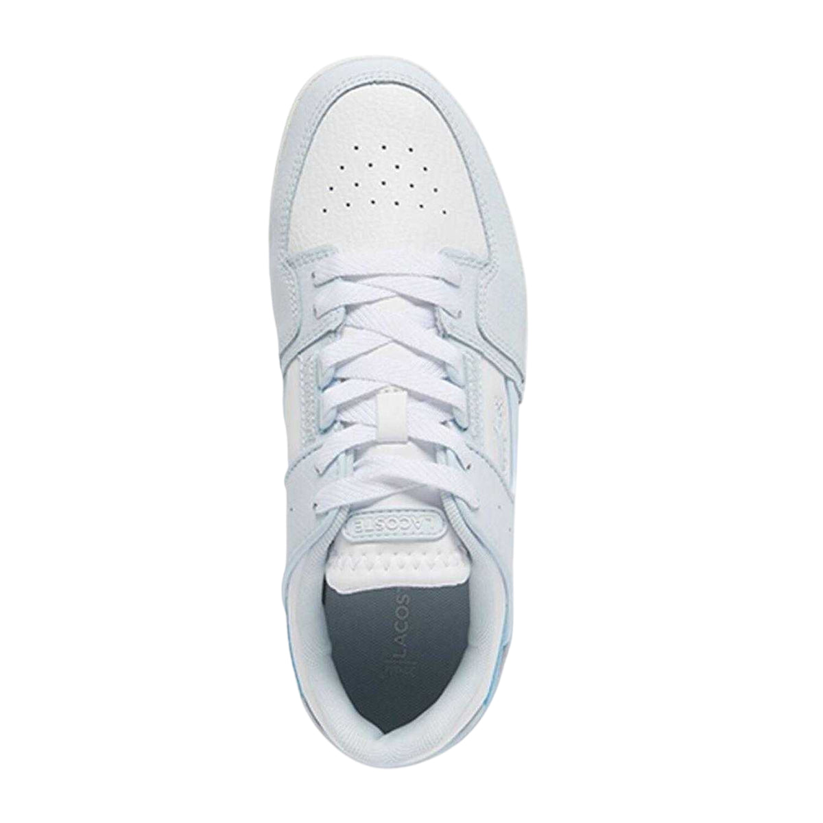 Lacoste Womens Court Cage Leather Trainers Blue/White