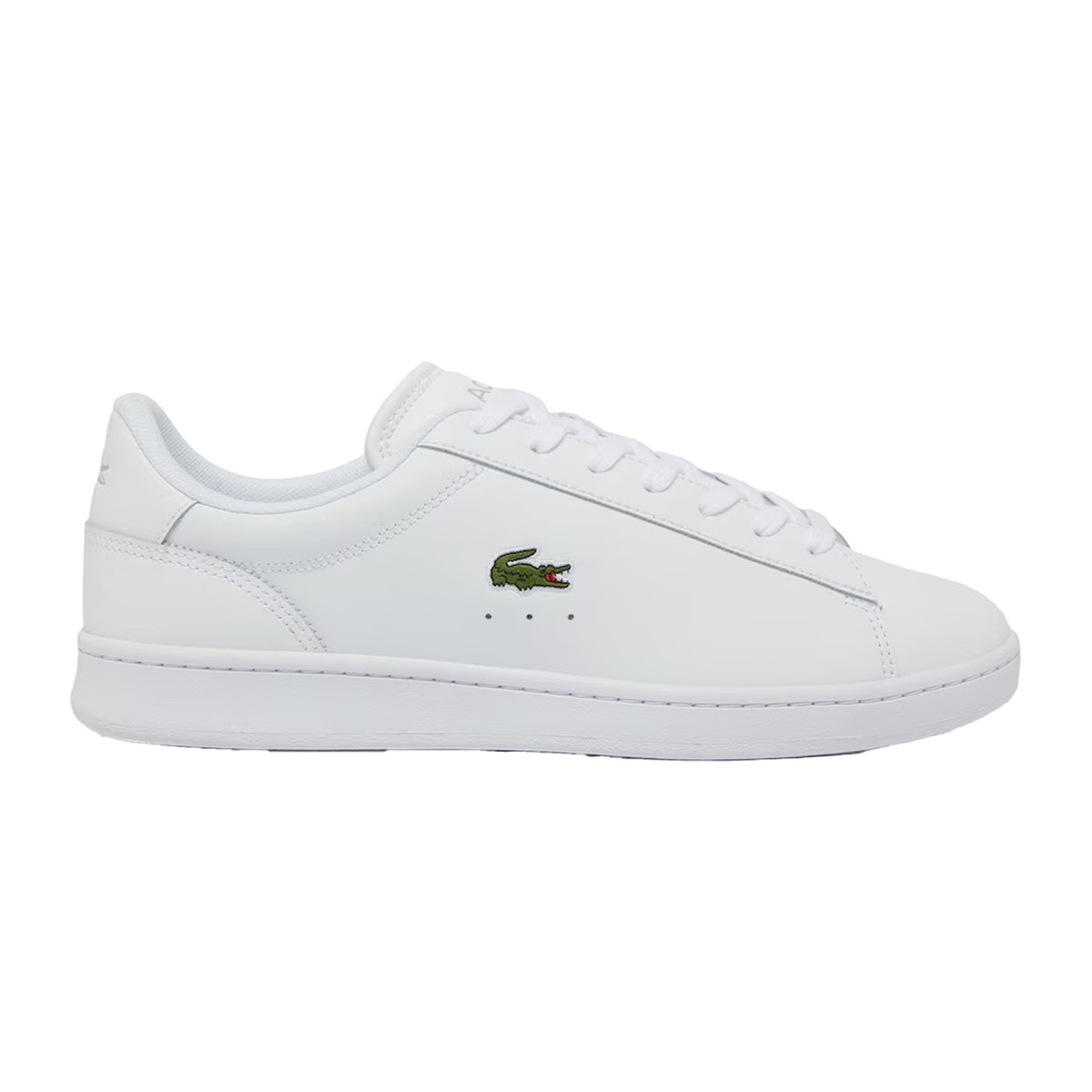 Lacoste Mens Carnaby Leather Flat Trainers White