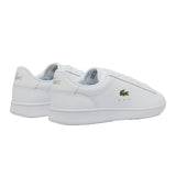 Lacoste Mens Carnaby Leather Flat Trainers White