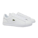 Lacoste Mens Carnaby Leather Flat Trainers White