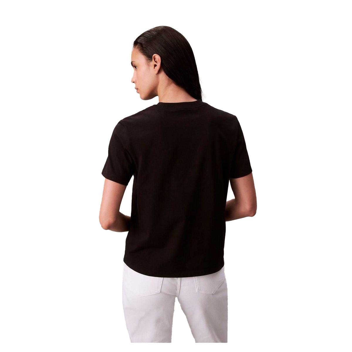 Calvin Klein Womens Hero Mono Cotton T-Shirt Black