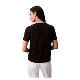 Calvin Klein Womens Hero Mono Cotton T-Shirt Black
