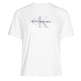 Calvin Klein Womens Hero Mono Cotton T-Shirt White