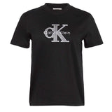 Calvin Klein Womens Hero Mono Cotton T-Shirt Black