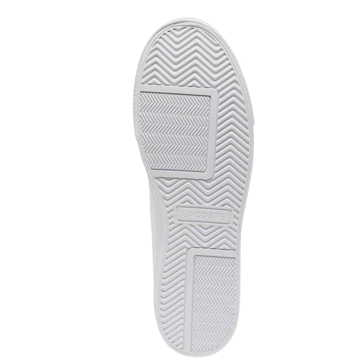 Lacoste Womens Ziane Leather Platform Trainers White/Gold