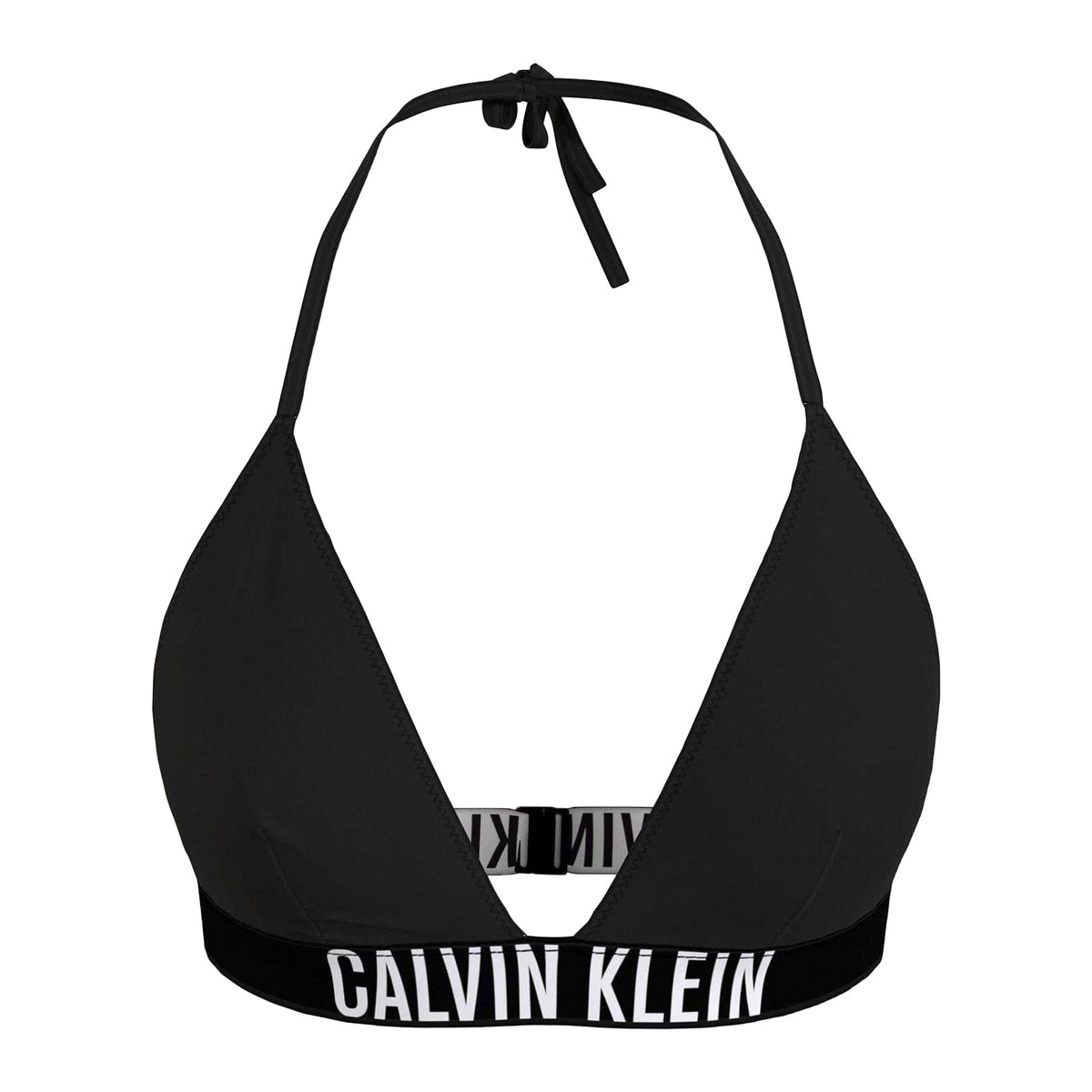 Calvin Klein Womens Triangle Cups Bikini Top Black