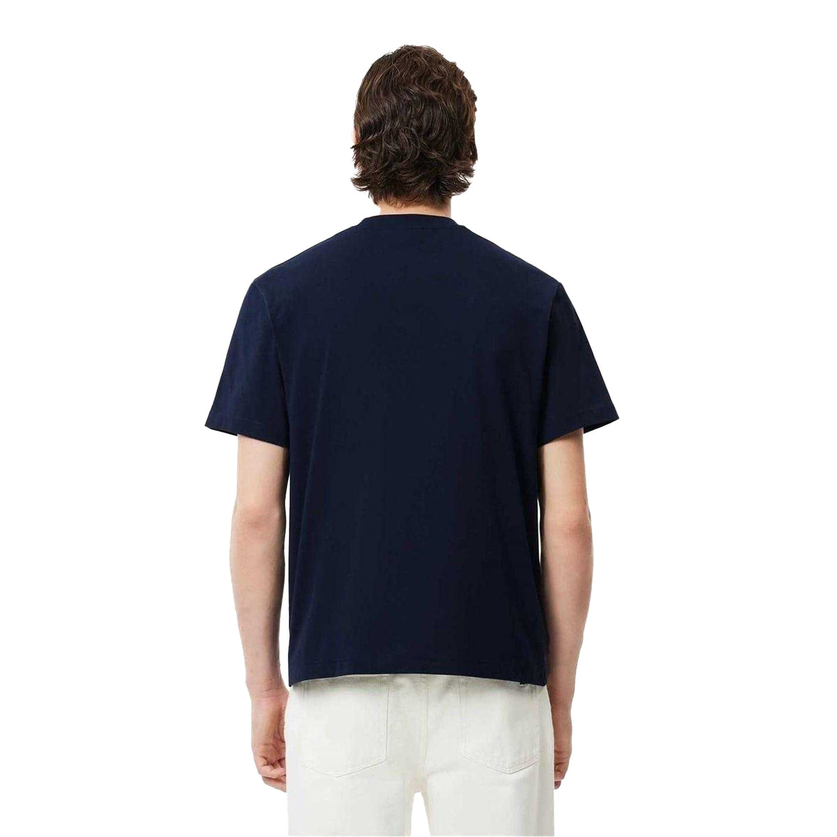 Lacoste Mens Embroidered Logo T-Shirt Navy