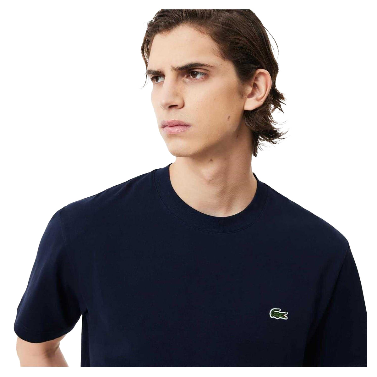 Lacoste Mens Embroidered Logo T-Shirt Navy