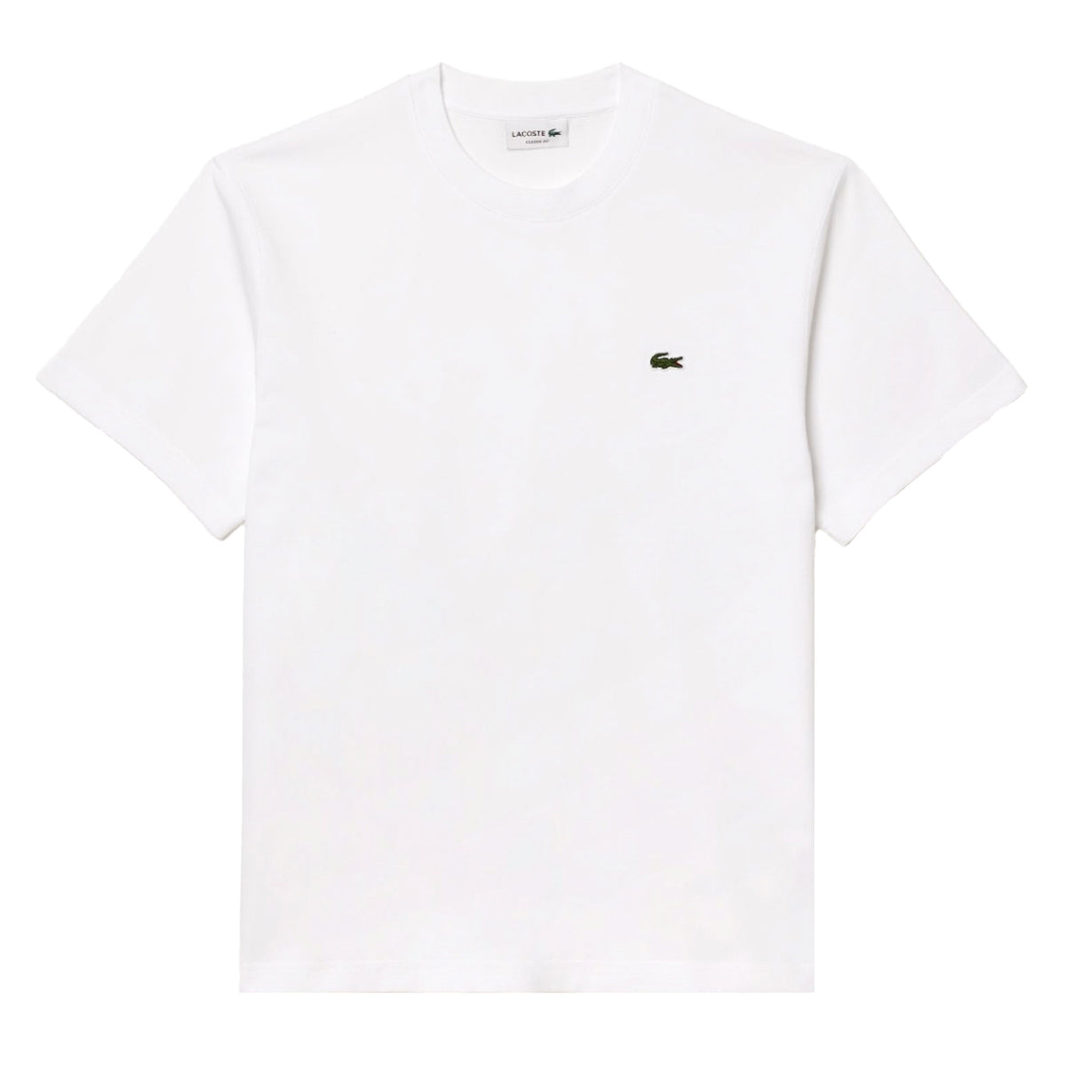 Lacoste Mens Embroidered Logo T-Shirt White
