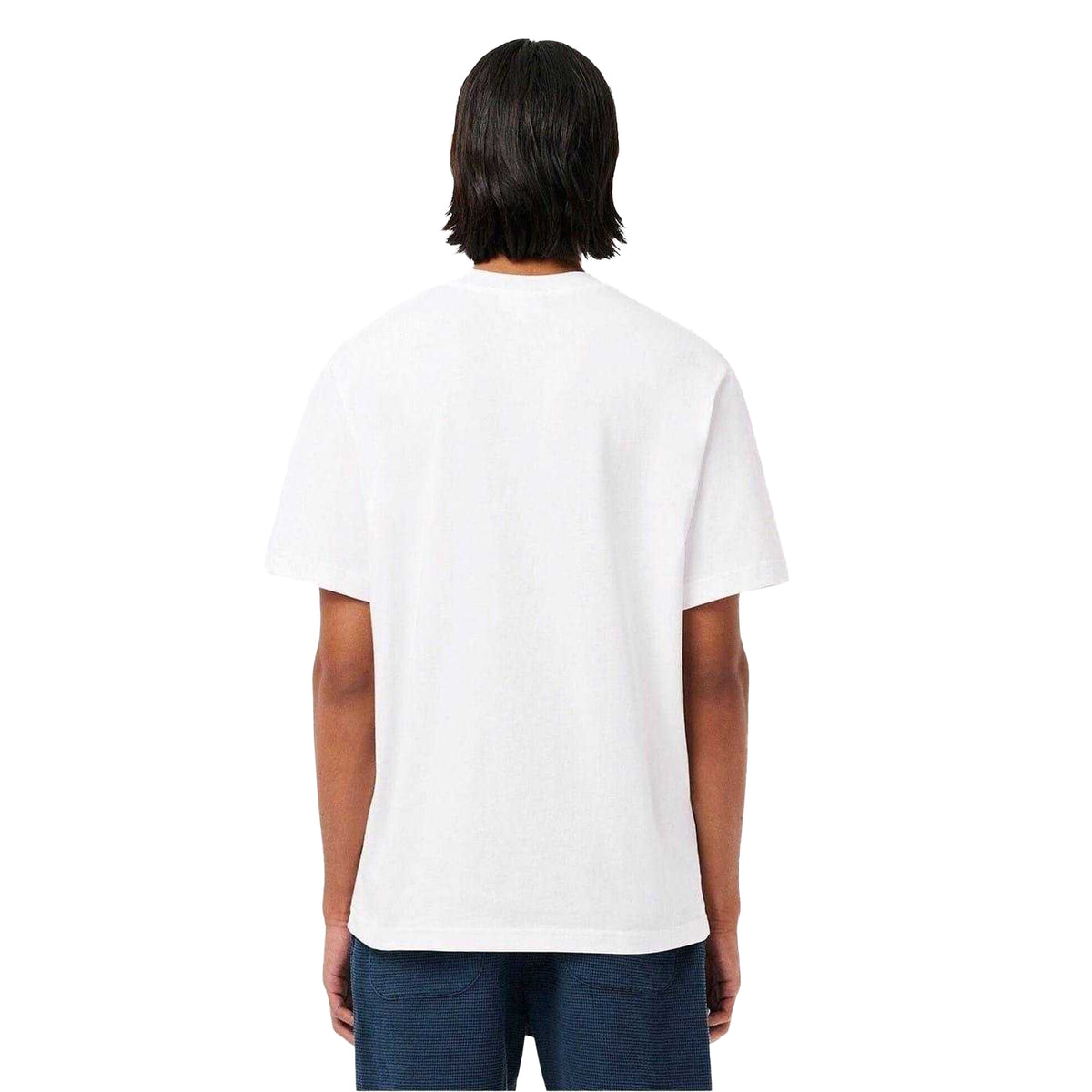 Lacoste Mens Embroidered Logo T-Shirt White
