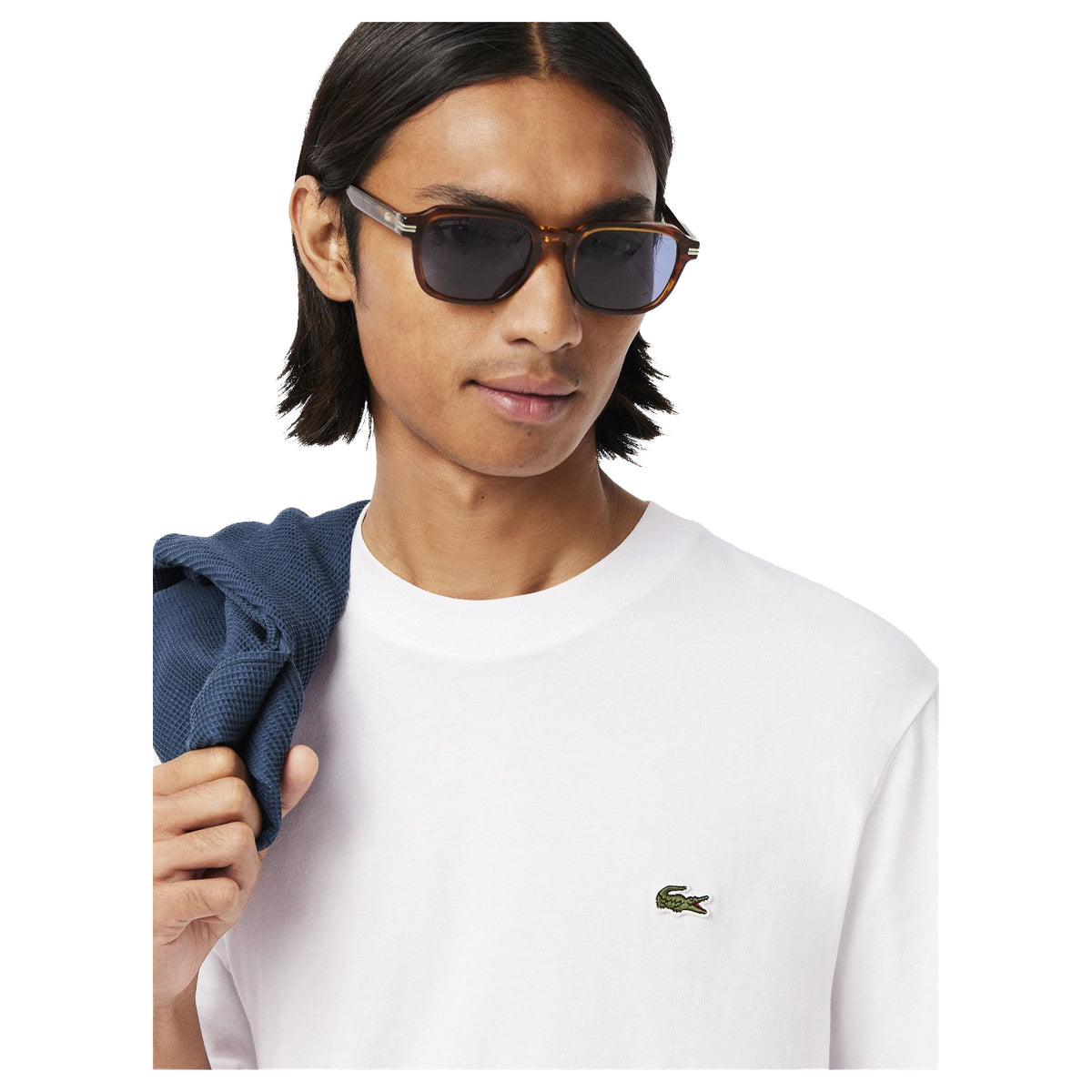 Lacoste Mens Embroidered Logo T-Shirt White
