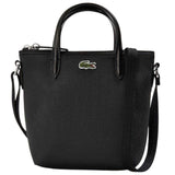 Lacoste Logo Canvas Crossbody Bag Black