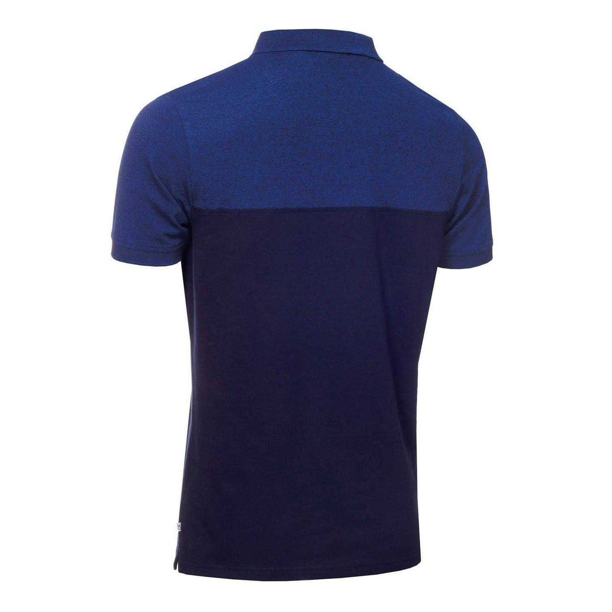Calvin Klein Mens Colour Block Golf Polo Shirt Cobalt Blue/Navy