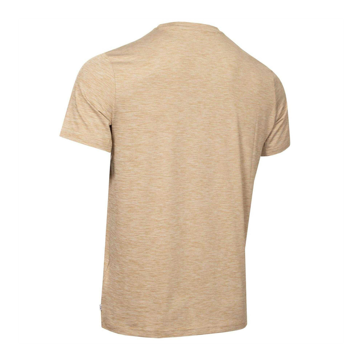 Calvin Klein Mens Striped Golf T-Shirt Khaki