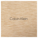 Calvin Klein Mens Striped Golf T-Shirt Khaki