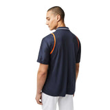 Lacoste Mens Contrast Detail Polo Shirt Night Blue