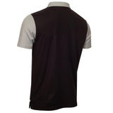 Calvin Klein Mens Embroidered Collared Polo Shirt Black/Silver
