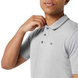 Calvin Klein Mens Broadway Polo Shirt Silver