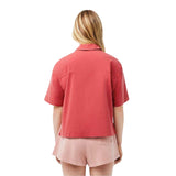 Lacoste Womens Embroidered Relaxed Fit Shirt Sierra