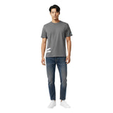 Lacoste Mens Back Print Cotton Short-Sleeved Pyjama Top Grey
