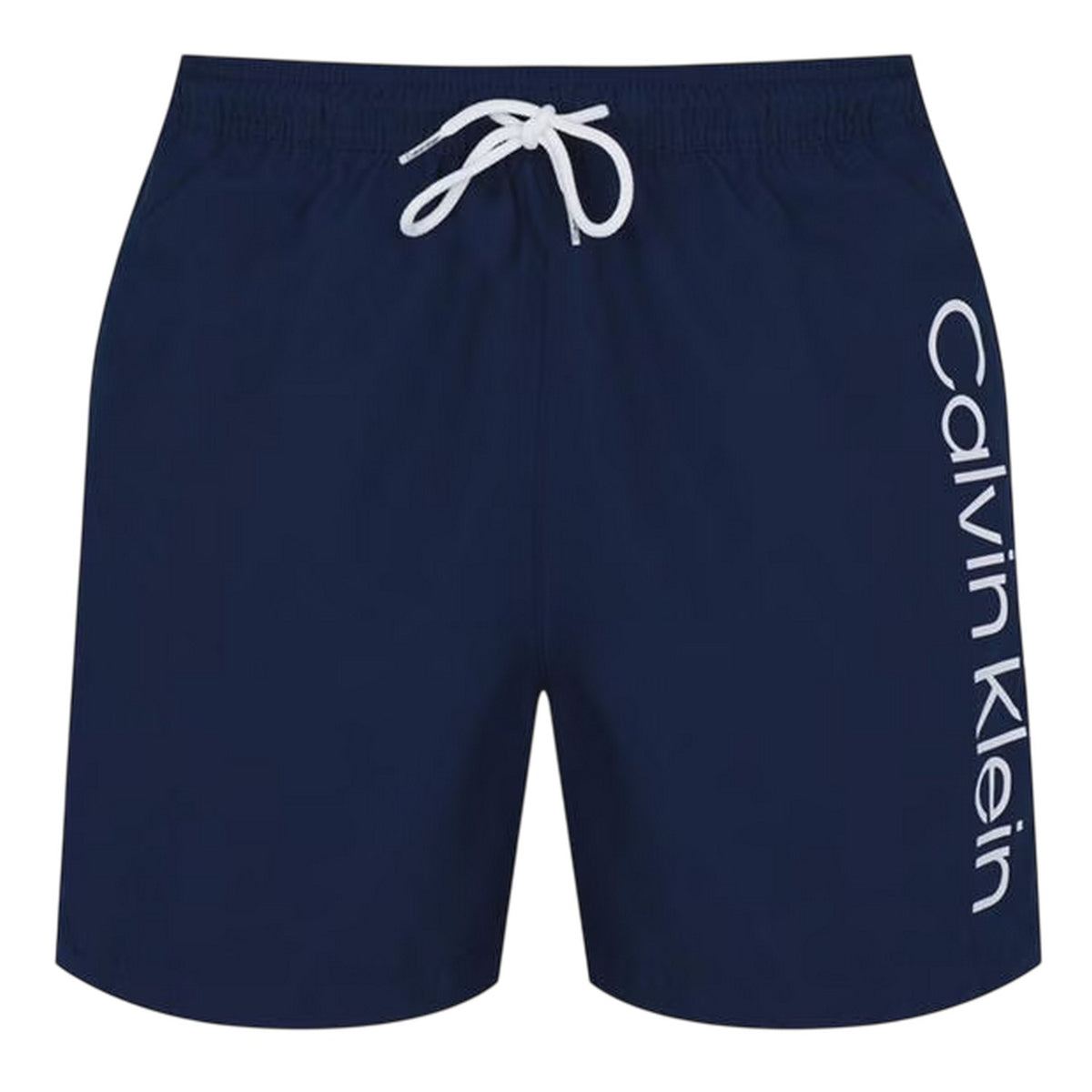 Calvin Klein Mens Logo Polyester Swim Shorts Navy