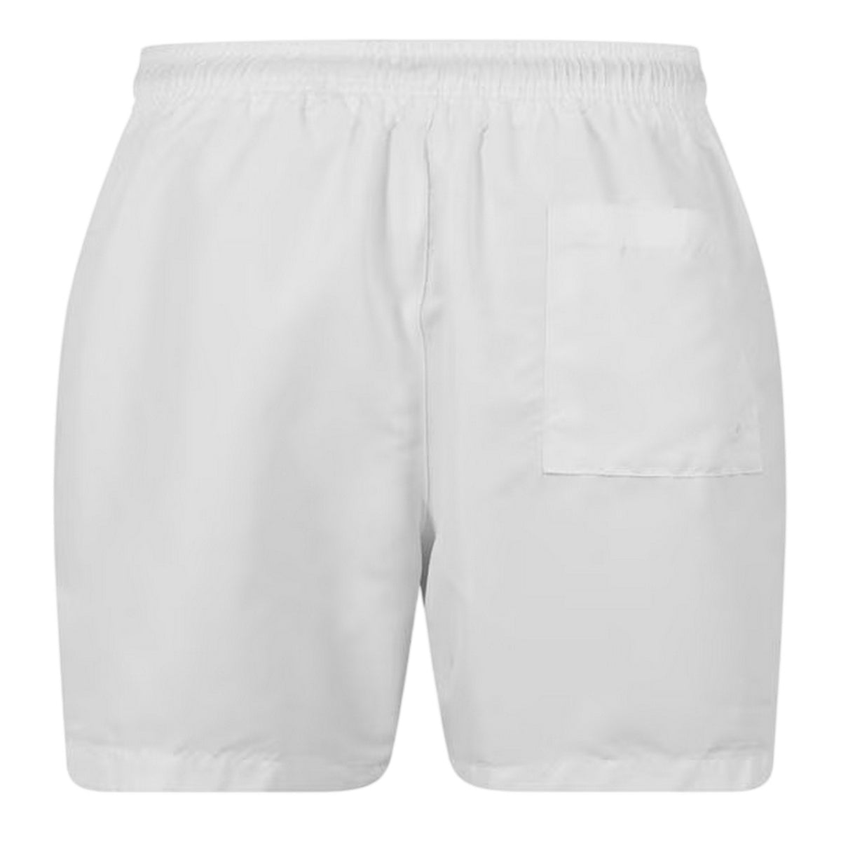 Calvin Klein Mens Logo Polyester Swim Shorts Off White