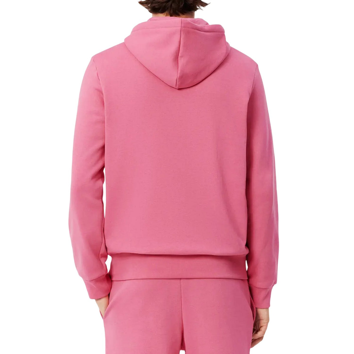 Lacoste Mens Knitted Full Zip Hoodie Pink