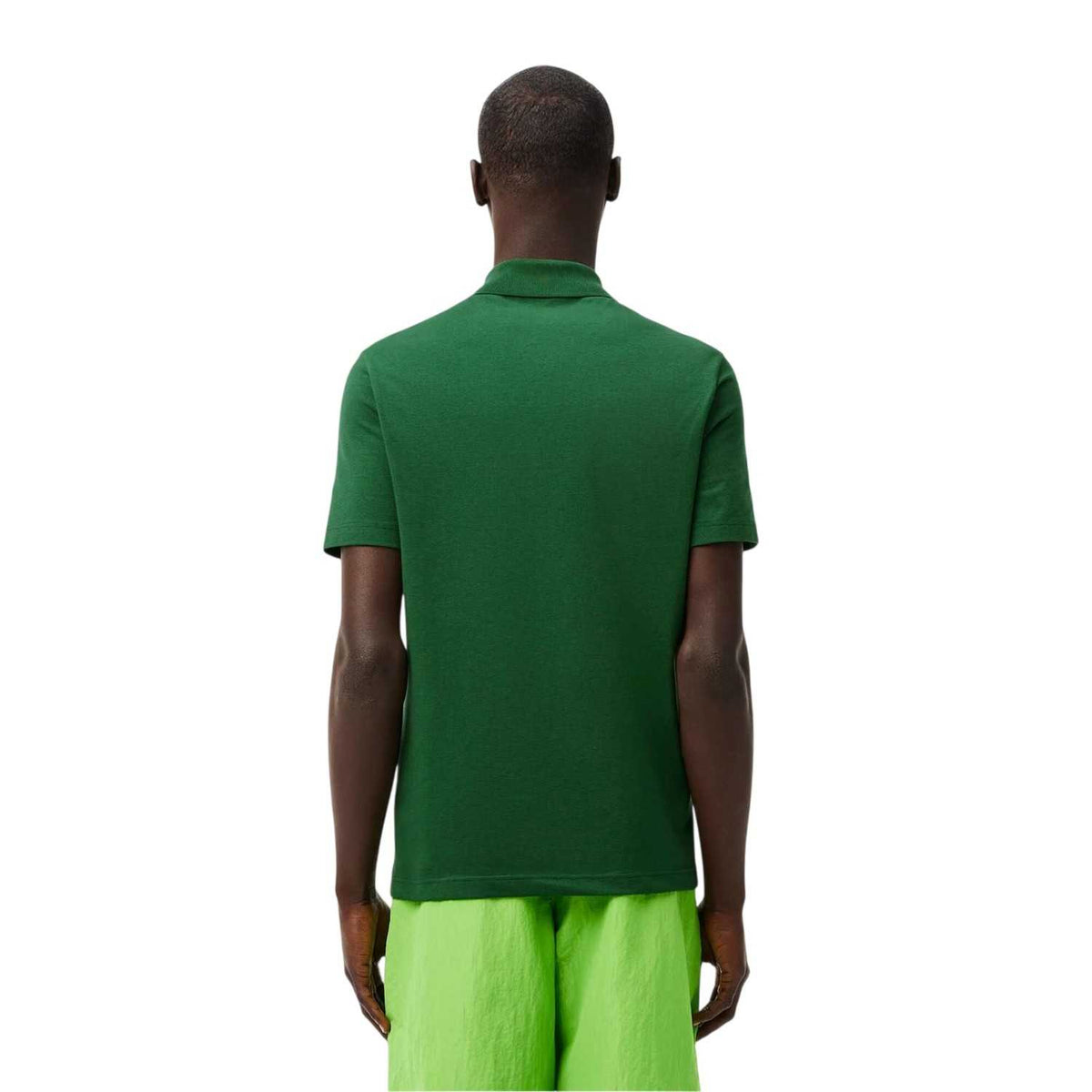 Lacoste Mens Chest Logo Regular Polo Shirt Dark Green