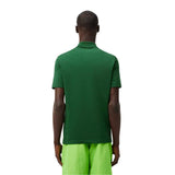 Lacoste Mens Chest Logo Regular Polo Shirt Dark Green
