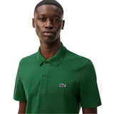 Lacoste Mens Chest Logo Regular Polo Shirt Dark Green