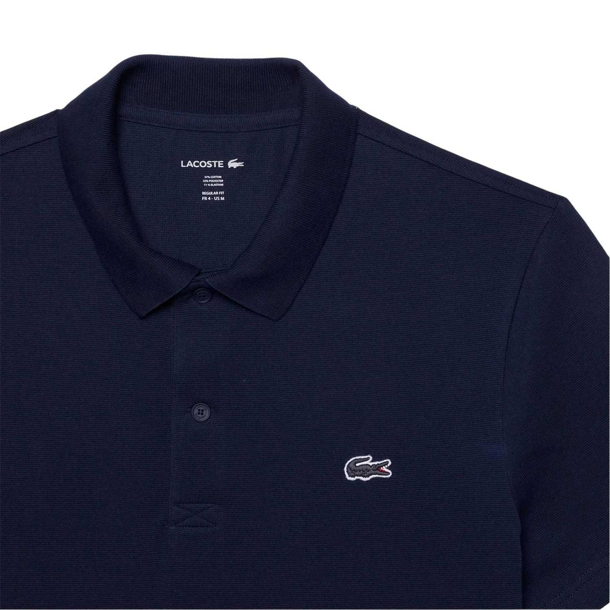 Lacoste Mens Chest Logo Regular Polo Shirt Navy