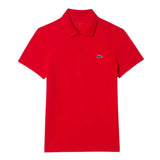 Lacoste Mens Chest Logo Regular Polo Shirt Red
