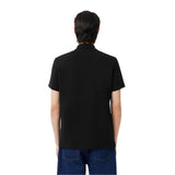 Lacoste Mens Chest Logo Regular Polo Shirt Black